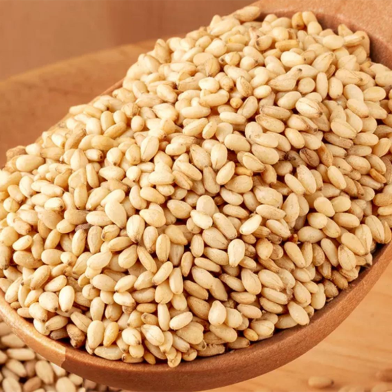 Cooked white sesame